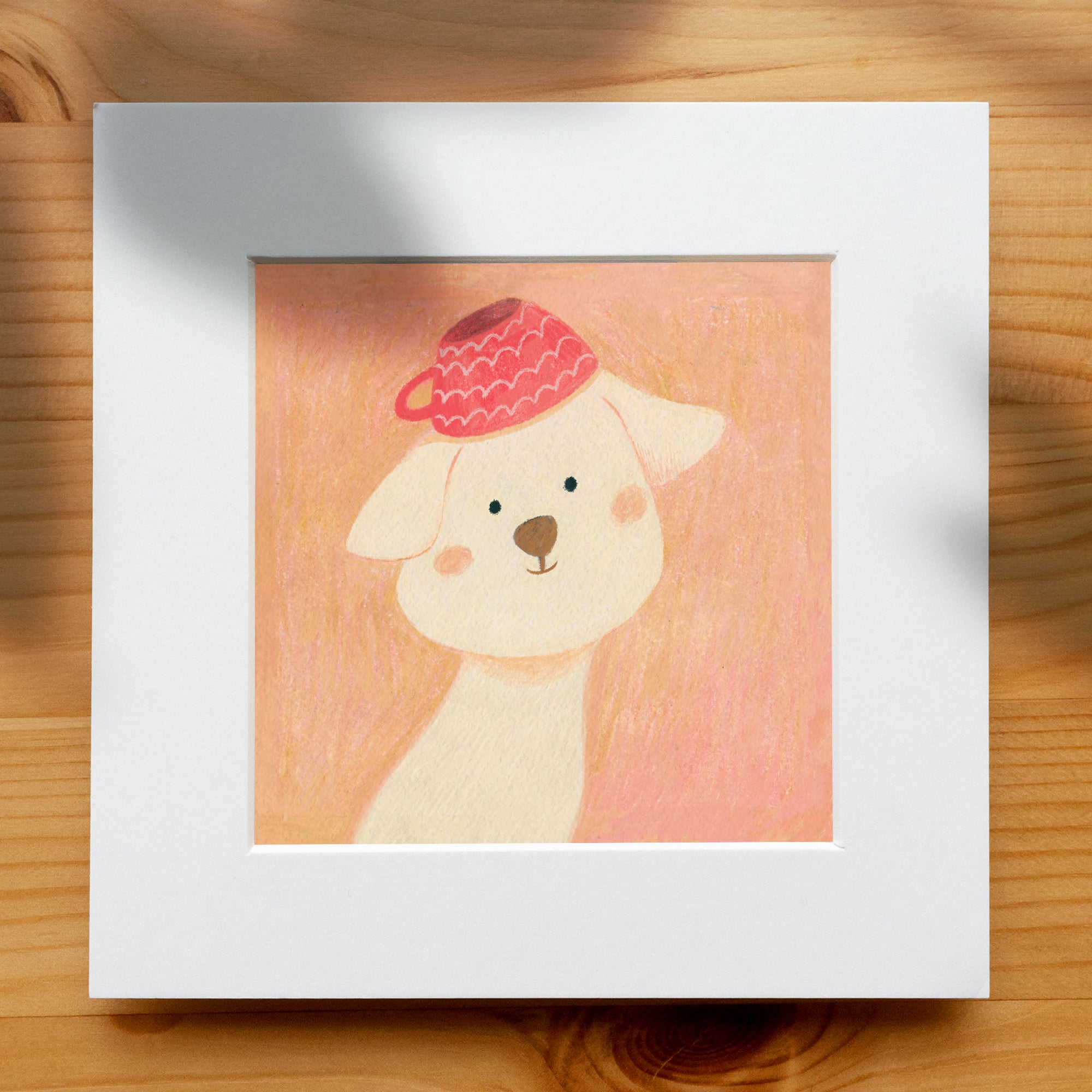 Sunday Morning Tea - Whimsical Puppy Art Print | Original Australian Illustration
