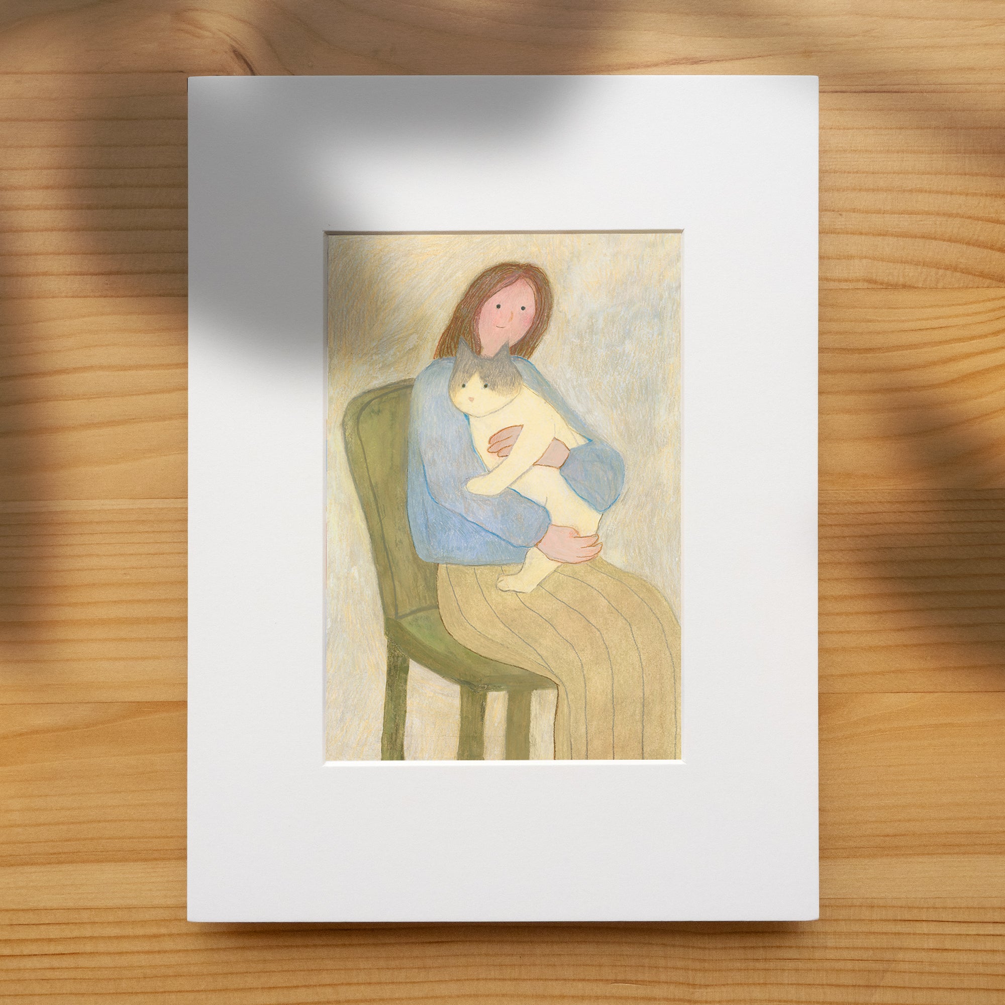 Held: Cat Art Print | Cat Lover Gift