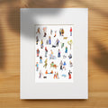 People Watching | Urban Life Illustration Wall Art