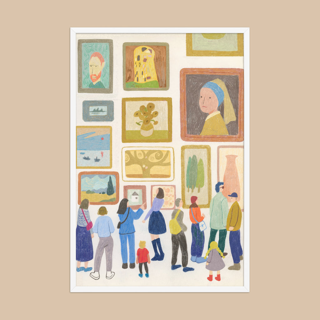 Gallery Day: Museum Wall Art Print |  Art Lover Gift