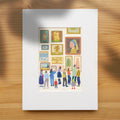 Gallery Day: Museum Wall Art Print |  Art Lover Gift