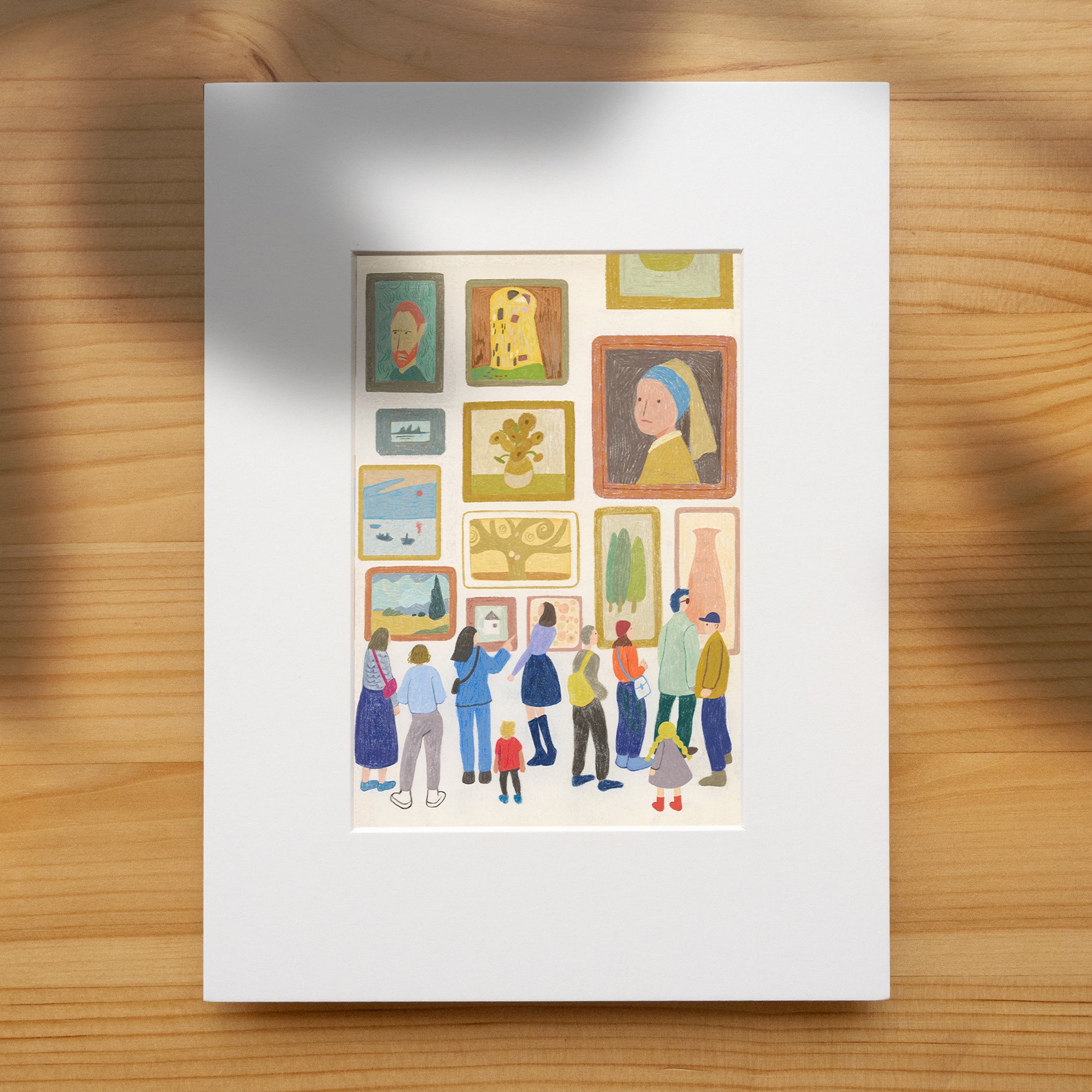 Gallery Day: Museum Wall Art Print |  Art Lover Gift