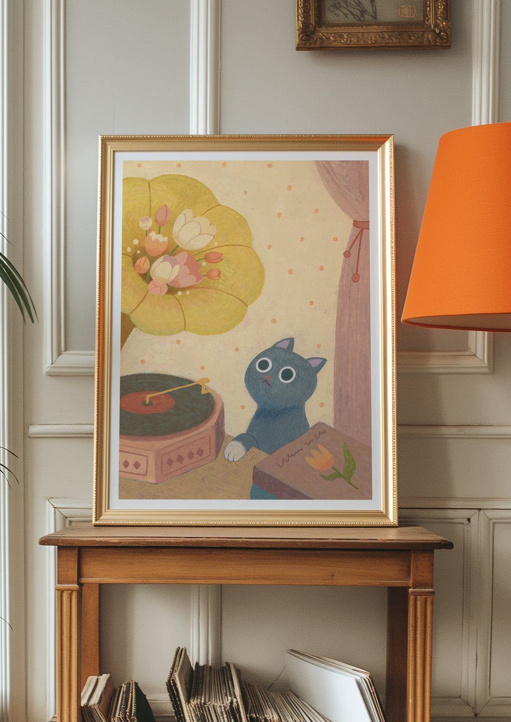 Saturday Morning Record Hand-Drawn Art Print | Nursery Gift