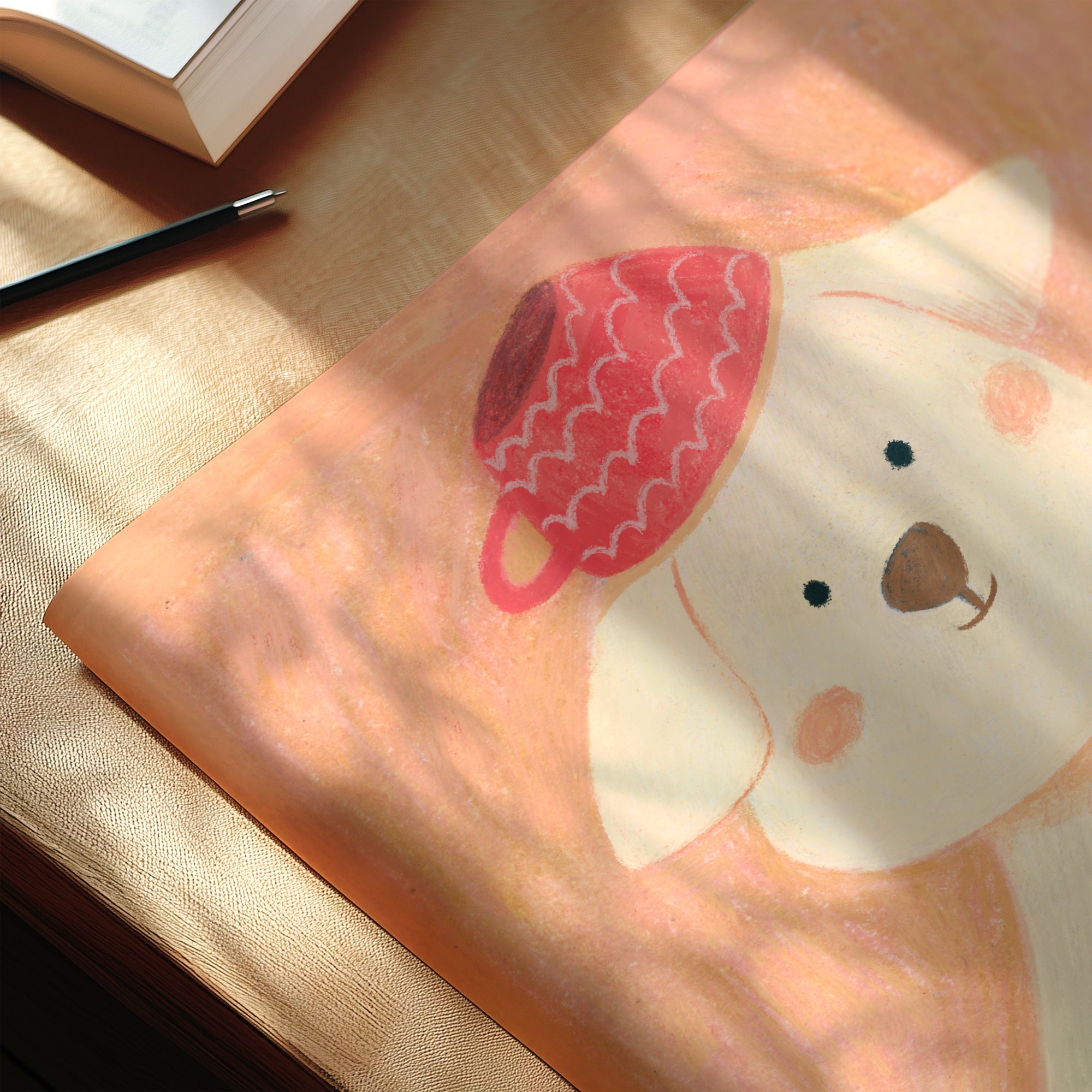 Sunday Morning Tea - Whimsical Puppy Art Print | Original Australian Illustration