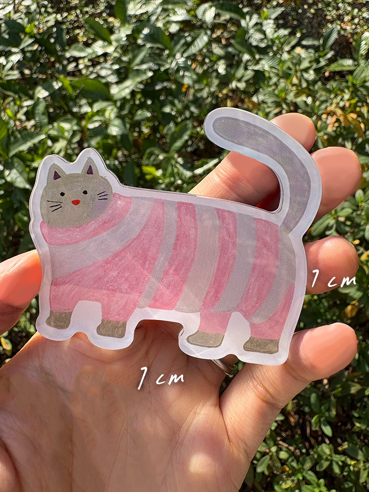 Cat Lovers Magnet Bundle | Set of 5 Illustrated Acrylic Magnets