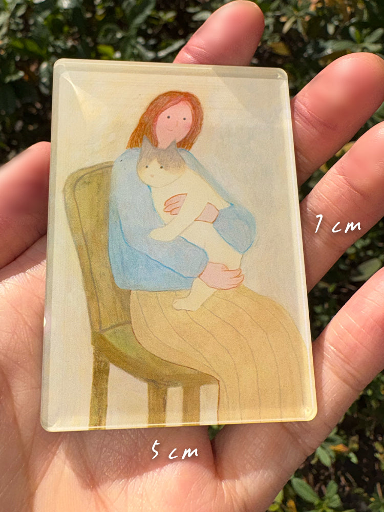 Quiet Moments Magnet Bundle | Set of 2 Illustrated Acrylic Magnets