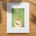 The Garden Girl Hand-Drawn Art Print