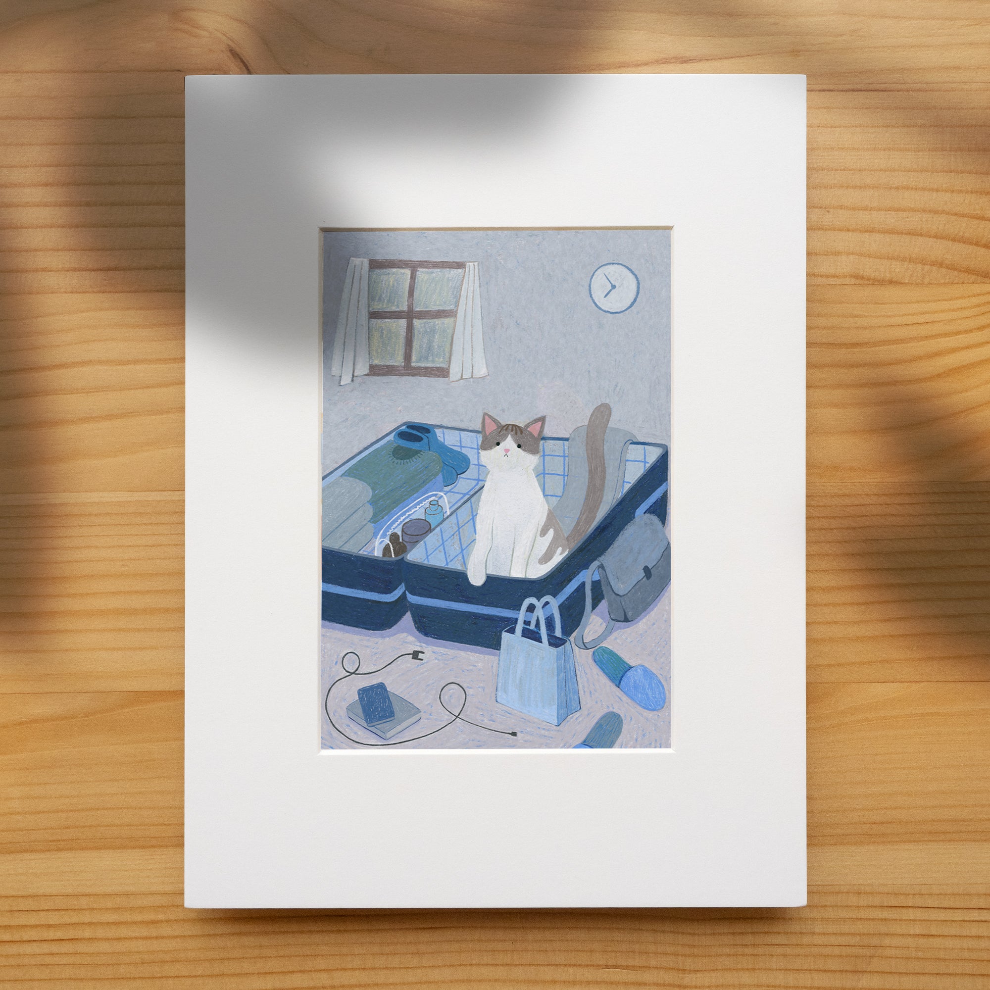 You're Not Going Without Me Hand-Drawn Art Print