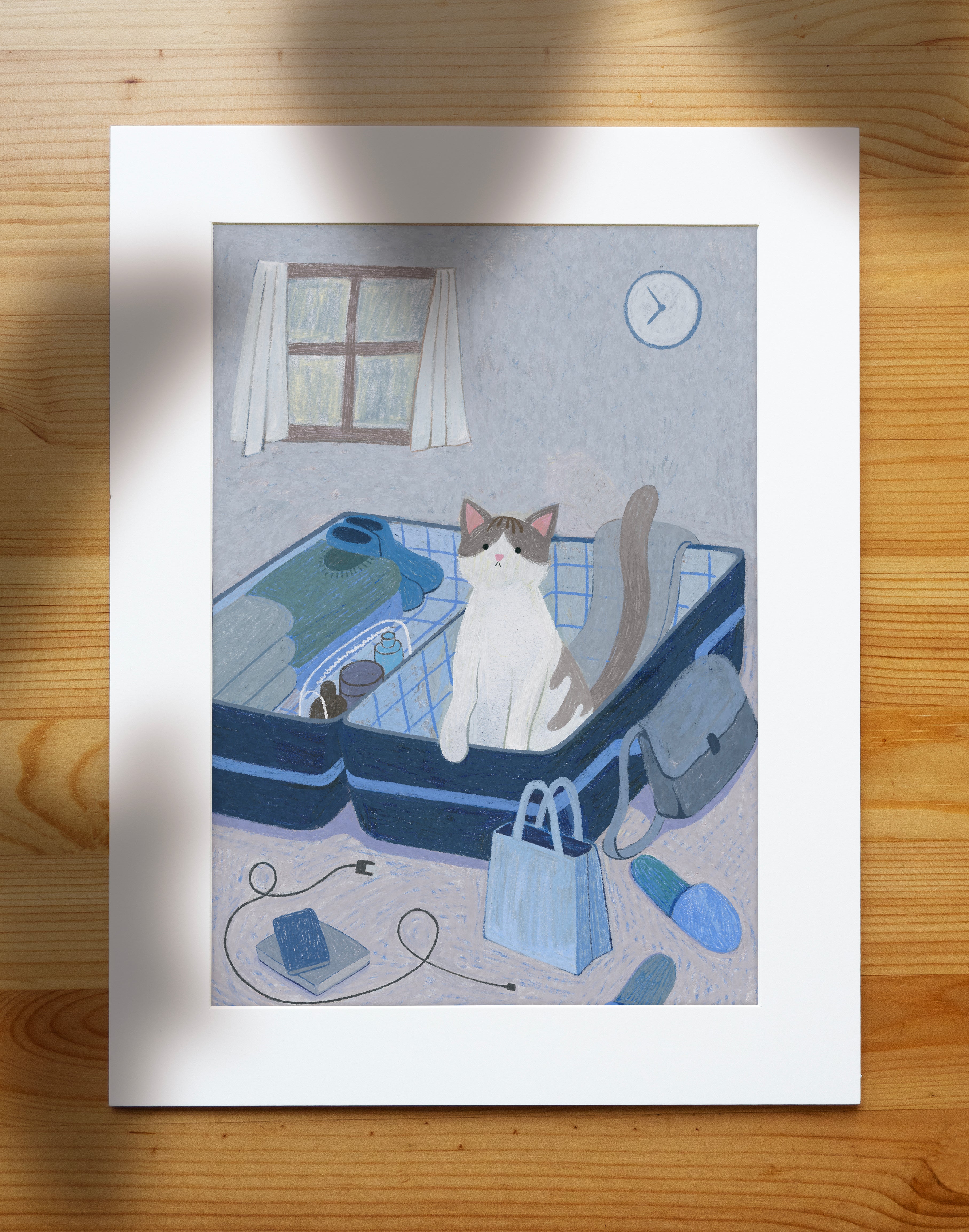 You're Not Going Without Me Hand-Drawn Art Print