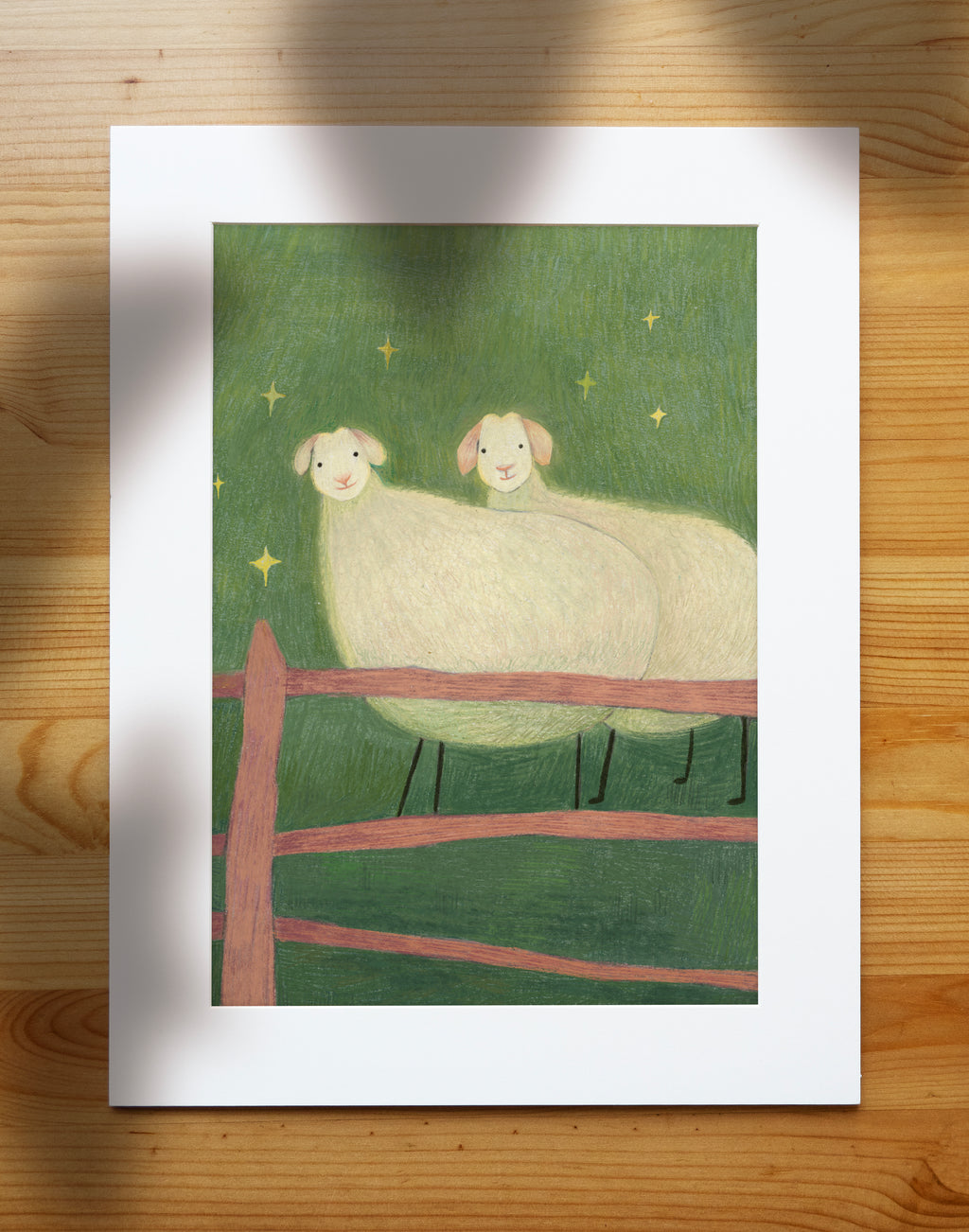Starry Meadow | Hand-Drawn Art Print