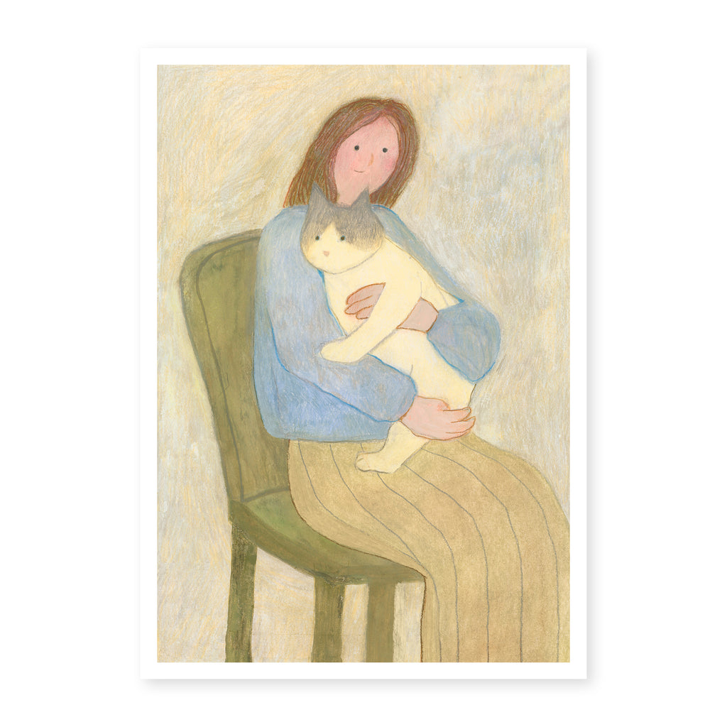 Held: Cat Art Print | Cat Lover Gift