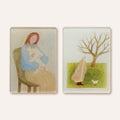 Quiet Moments Magnet Bundle | Set of 2 Illustrated Acrylic Magnets